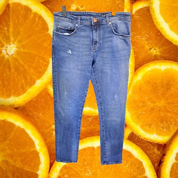 Armani Exchange Skinny Slightly Distressed Jeans Size 33 - Picture 6 of 8